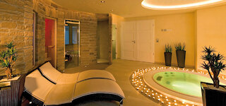 private spa wellness area with regulated humidification