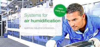 Systems for air humidification optimise industrial processes. @ 