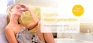 Hygienic steam generation for spa and wellness areas. @ 