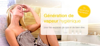 Génération de vapeur hygiénique pour les espaces de spa et de bien-être.