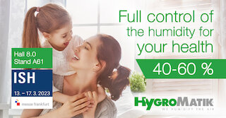 HygroMatik air humidification at ish 2023 in Frankfurt @ 