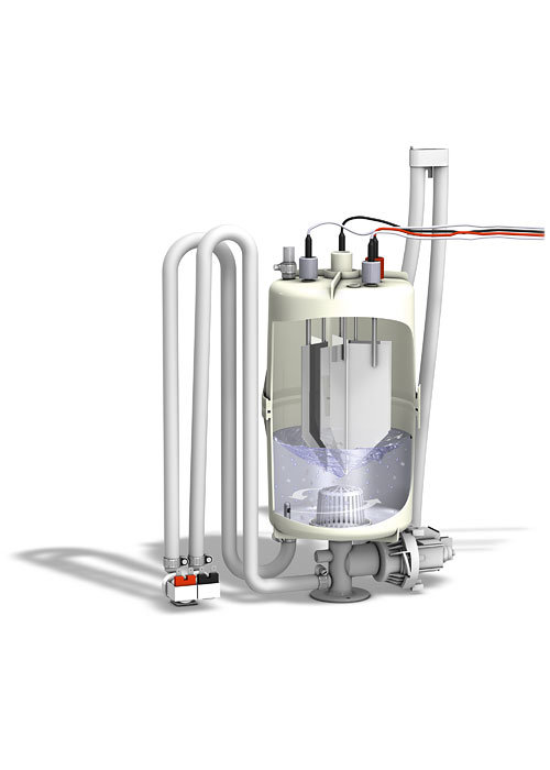 superflush for lime management of electrodes steam humidifiers 