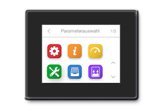 Servicemeldungen aus der Sicherheitskette können über einen Digitaleingang empfangen und über das Display ausgewertet werden. @ 