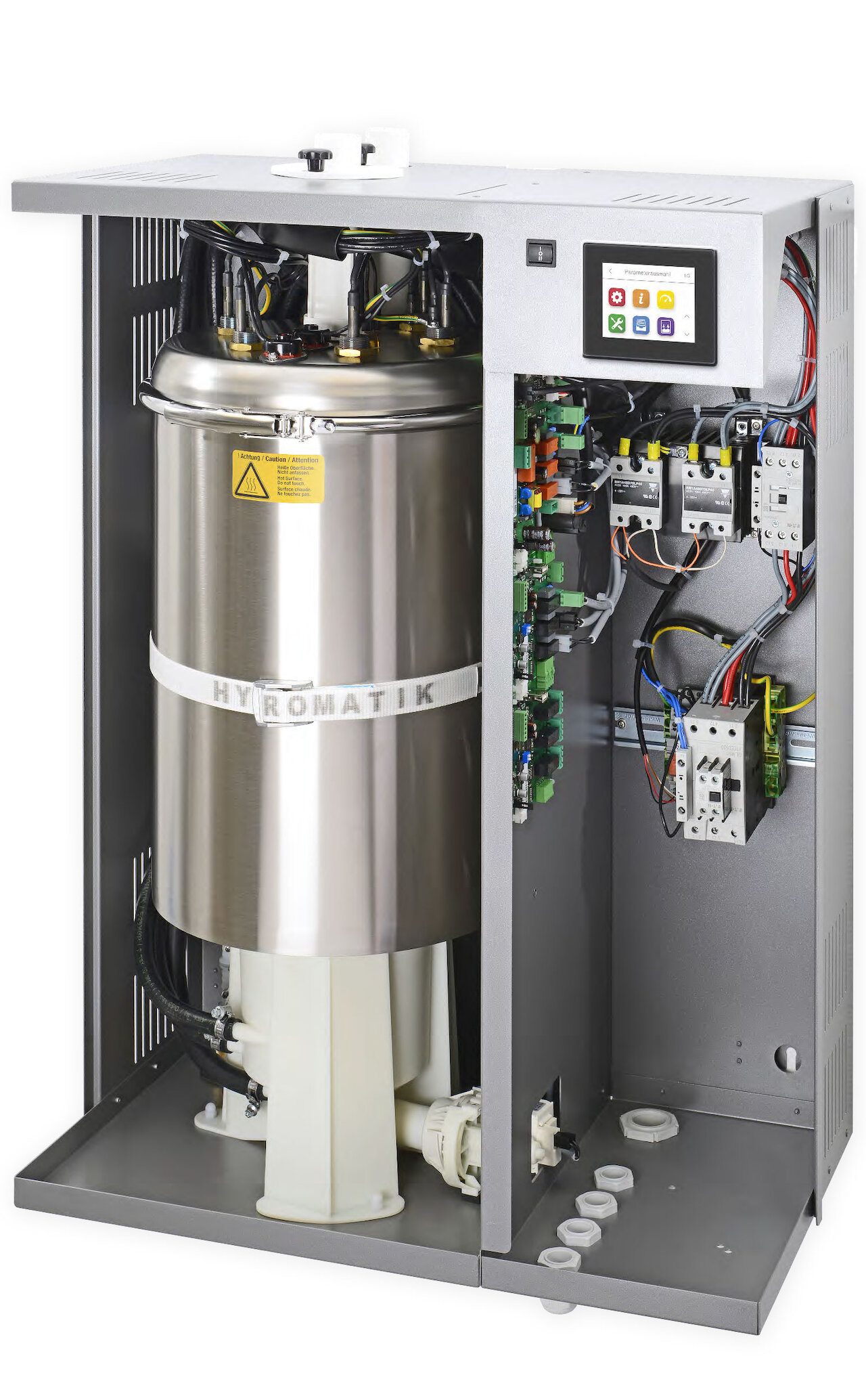 air humidification system steam production with stainless steel cylinder