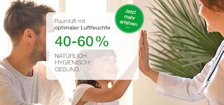 Luftbefeuchtung für ein gesundes Raumklima.