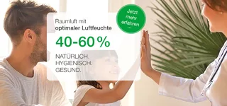 Luftbefeuchtung für ein gesundes Raumklima.